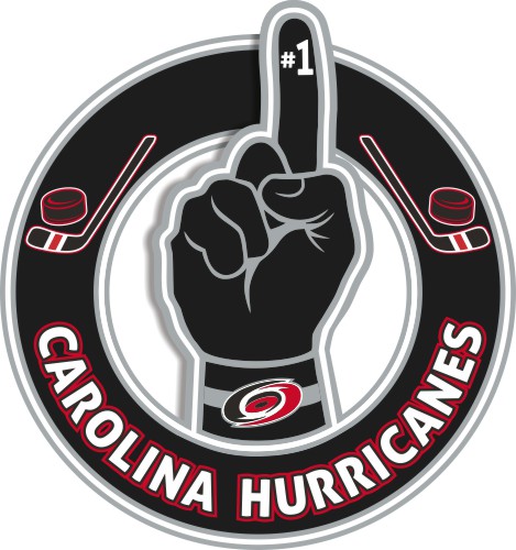 Number One Hand Carolina Hurricanes logo iron on paper